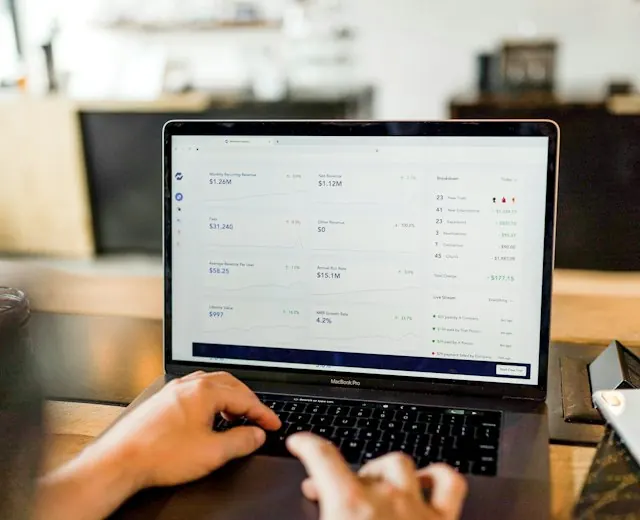 Developer working on a JavaScript application