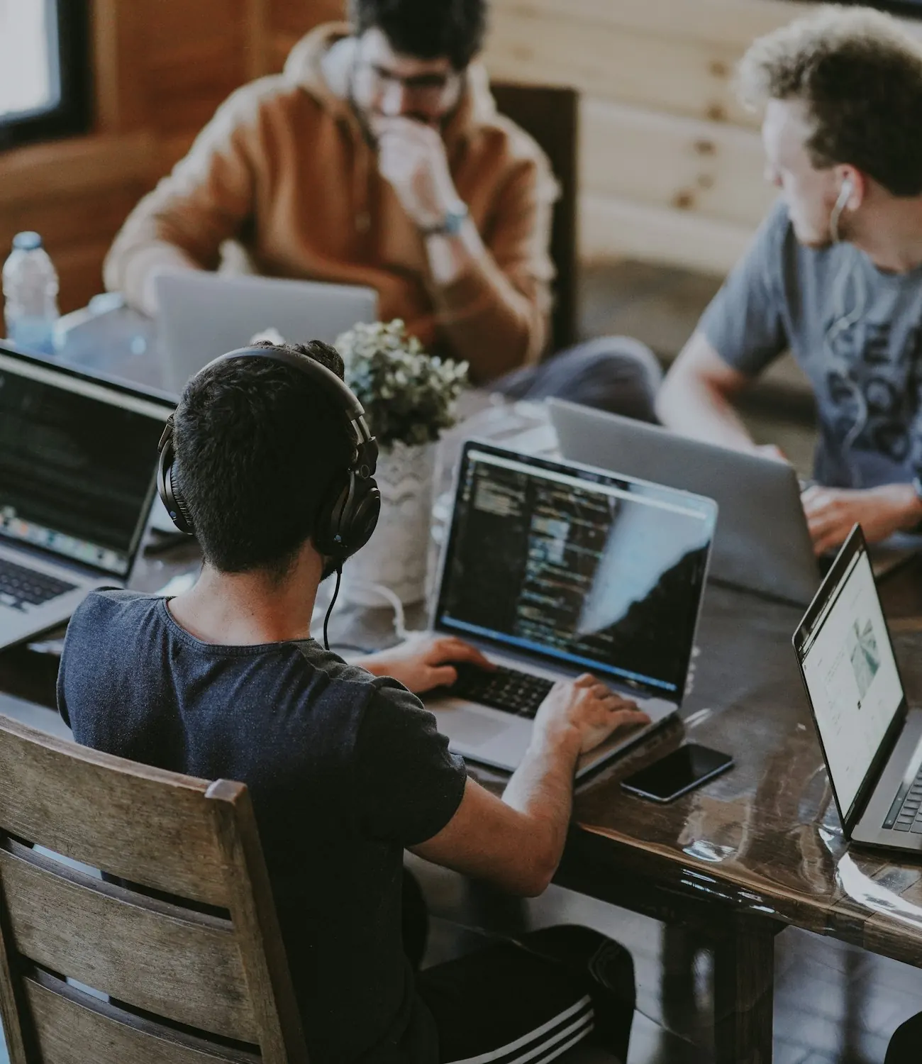 SEO team working together